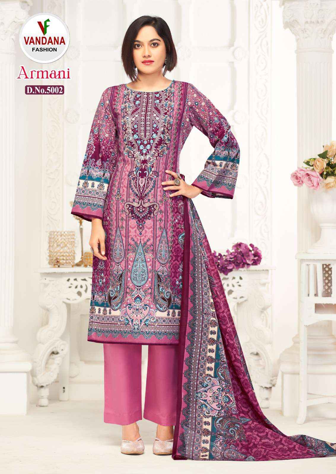 VANDANA FASHION ARMANI VOL 5 DRESS MATERIAL ( 8 PCS CATALOG )