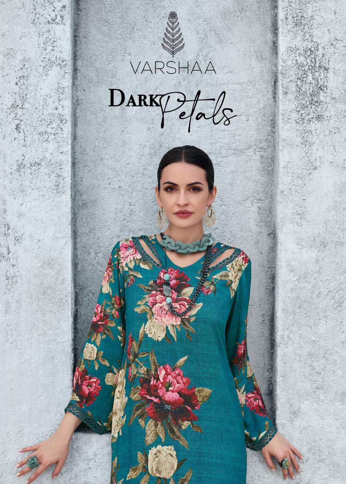 Varsha Fashion Dark Petals Fancy Viscose Pashmina Ladies Dress Material ( 6 Pcs Catalog )