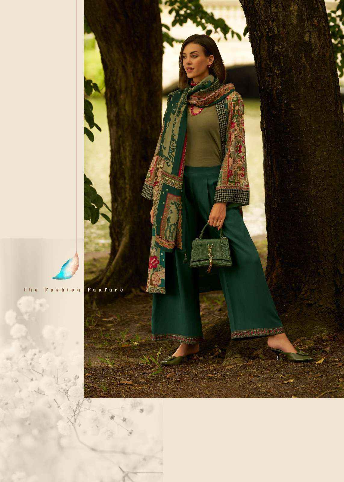 Varsha Iraha Premium Design Pashmina salwar kameez wholesale price ( 4 pcs catalog )