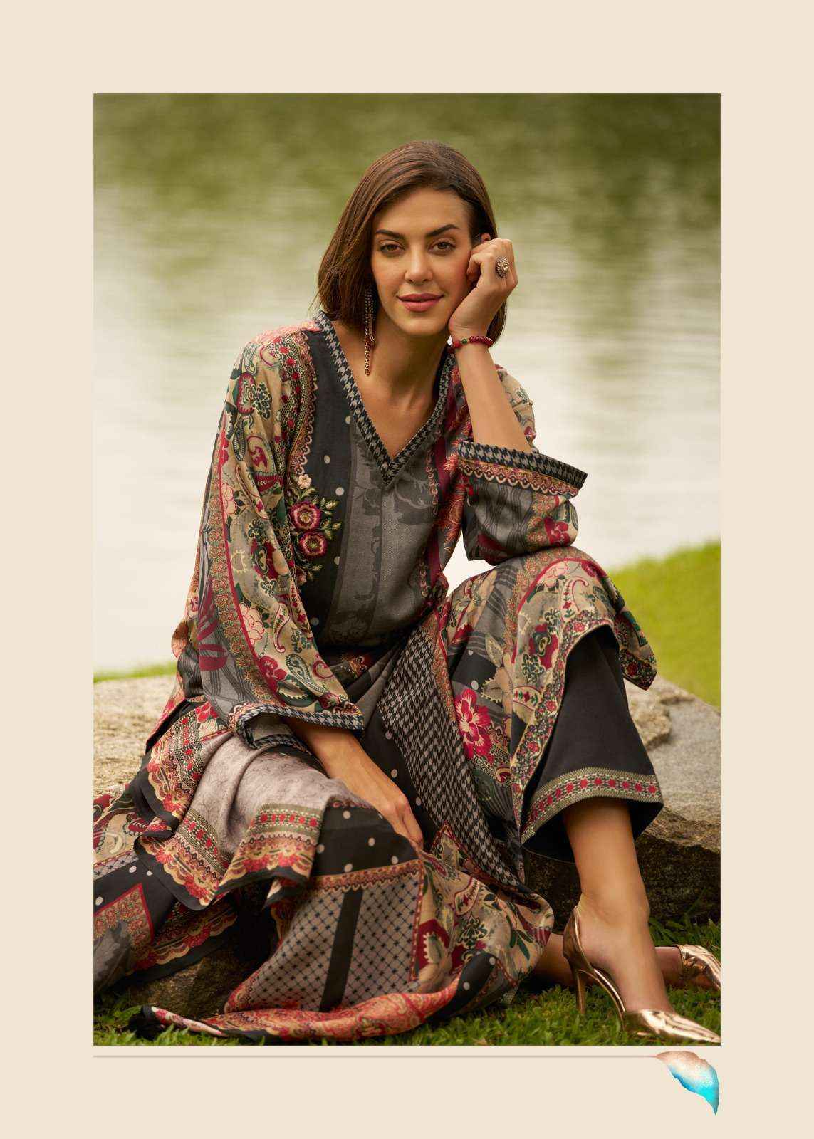 Varsha Iraha Premium Design Pashmina salwar kameez wholesale price ( 4 pcs catalog )