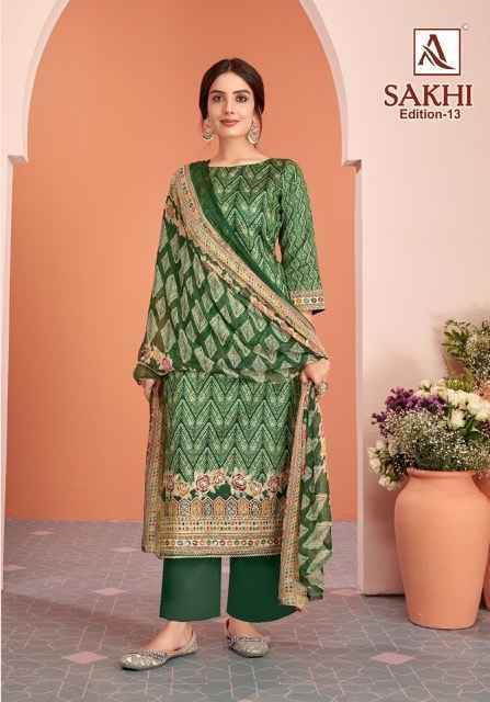 Alok Sakhi Edition 13 Jam Cotton Dress Material Wholesale Price ( 6 Pcs Catalog )