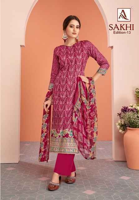 Alok Sakhi Edition 13 Jam Cotton Dress Material Wholesale Price ( 6 Pcs Catalog )