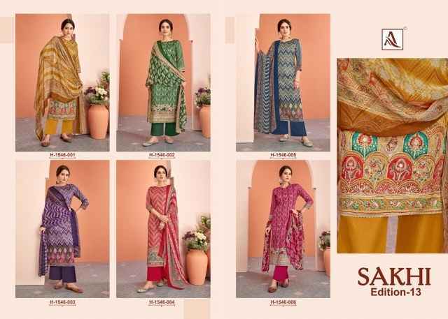 Alok Sakhi Edition 13 Jam Cotton Dress Material Wholesale Price ( 6 Pcs Catalog )