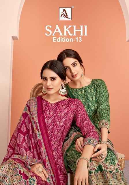 Alok Sakhi Edition 13 Jam Cotton Dress Material Wholesale Price ( 6 Pcs Catalog )