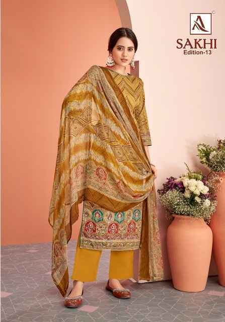 Alok Sakhi Edition 13 Jam Cotton Dress Material Wholesale Price ( 6 Pcs Catalog )