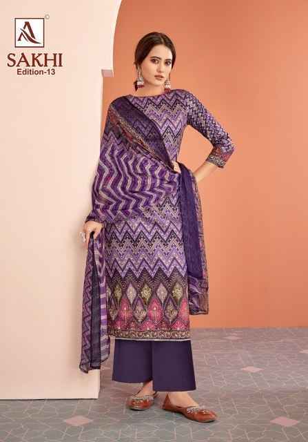 Alok Sakhi Edition 13 Jam Cotton Dress Material Wholesale Price ( 6 Pcs Catalog )