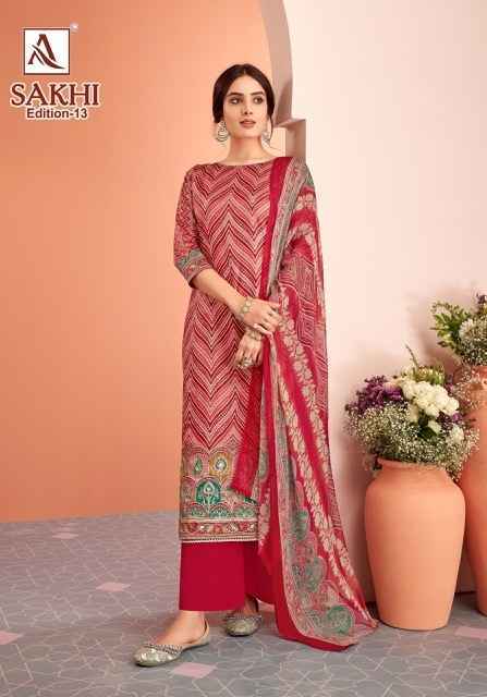 Alok Sakhi Edition 13 Jam Cotton Dress Material Wholesale Price ( 6 Pcs Catalog )