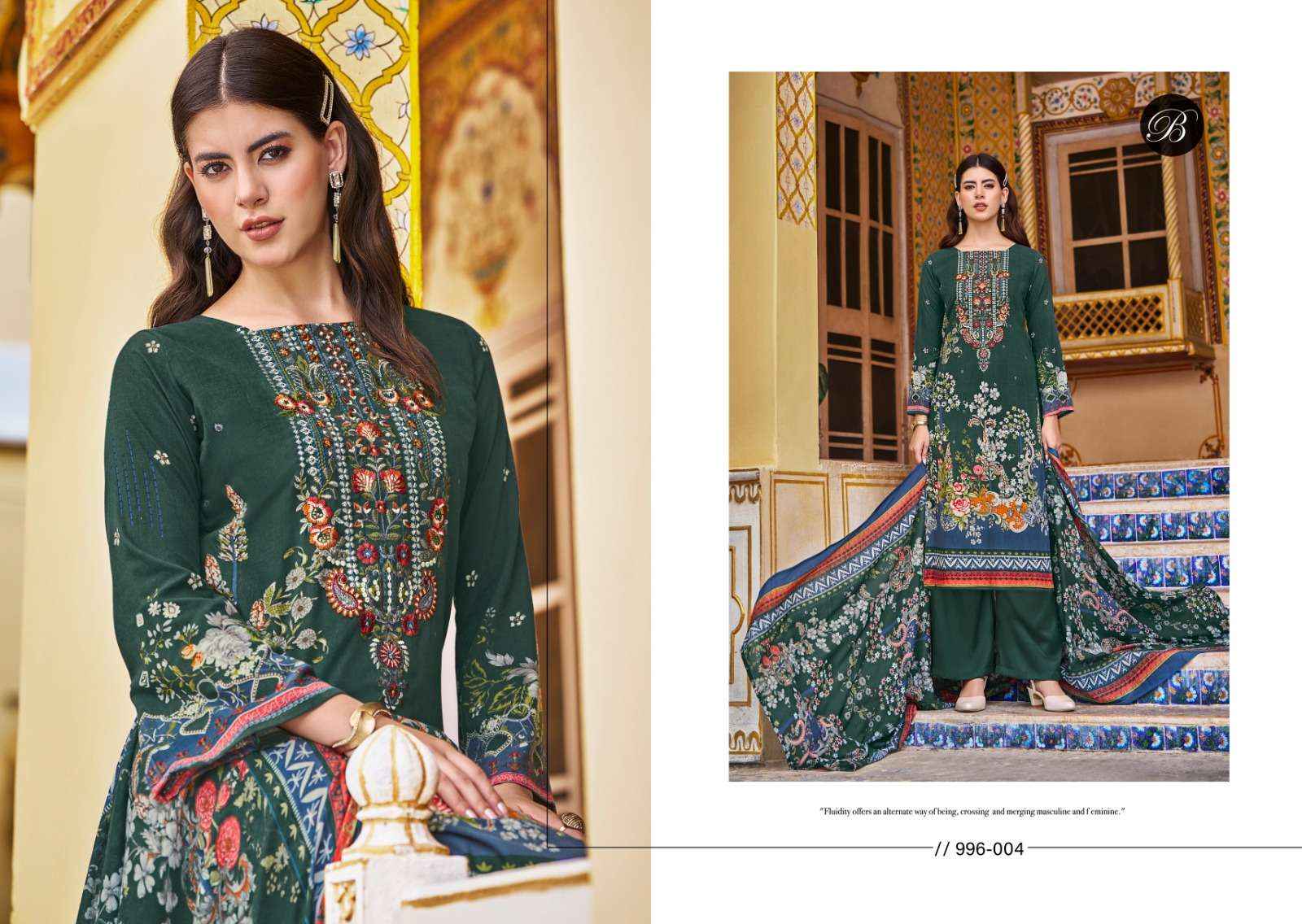 BELLIZA DESIGNER STUDIO RIWAYAT VOL 7 WHOLESALE RAYON DRESS MATERIAL ( 8 PCS CATALOG )