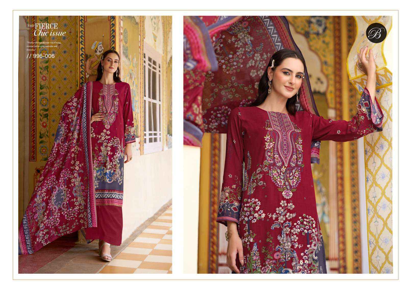 BELLIZA DESIGNER STUDIO RIWAYAT VOL 7 WHOLESALE RAYON DRESS MATERIAL ( 8 PCS CATALOG )