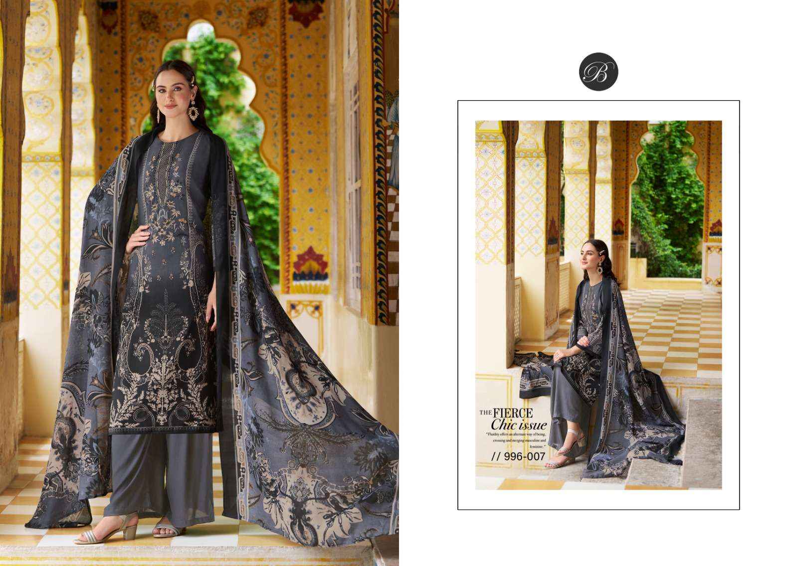 BELLIZA DESIGNER STUDIO RIWAYAT VOL 7 WHOLESALE RAYON DRESS MATERIAL ( 8 PCS CATALOG )