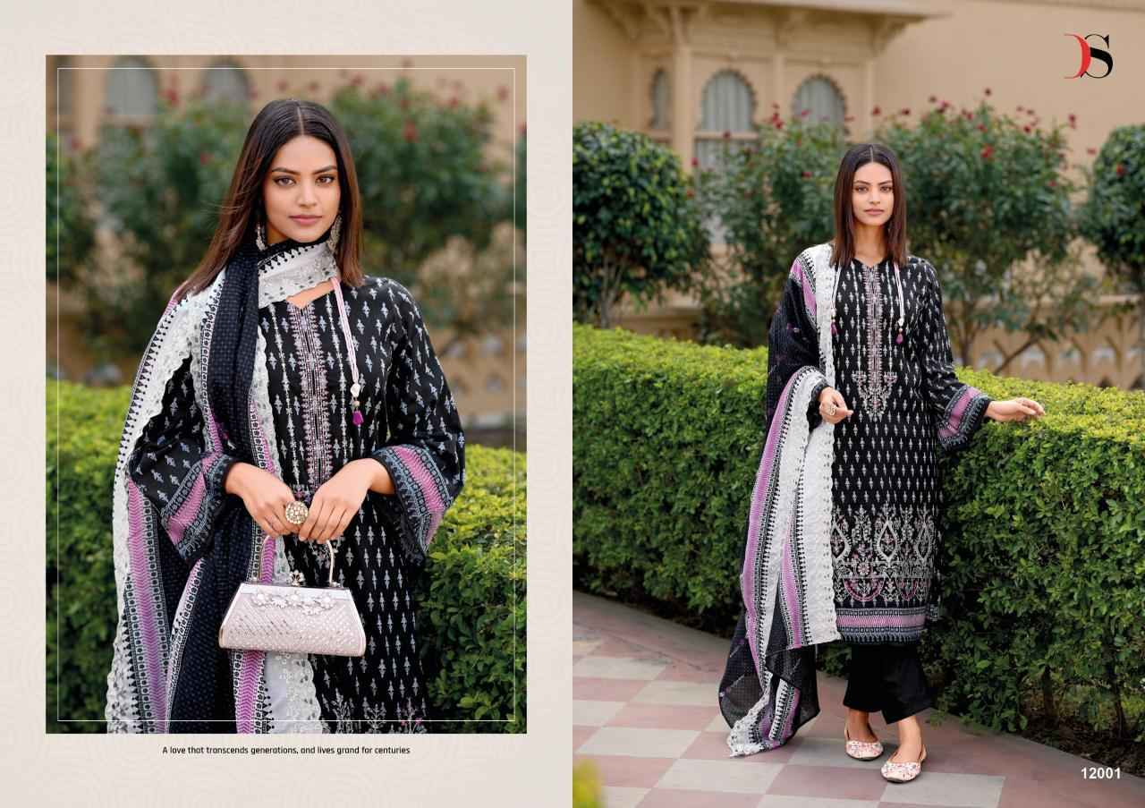 Deepsy Bin Saeed Vol 12 Cotton Dress Material Wholesale Price ( 6 Pcs Catalog )