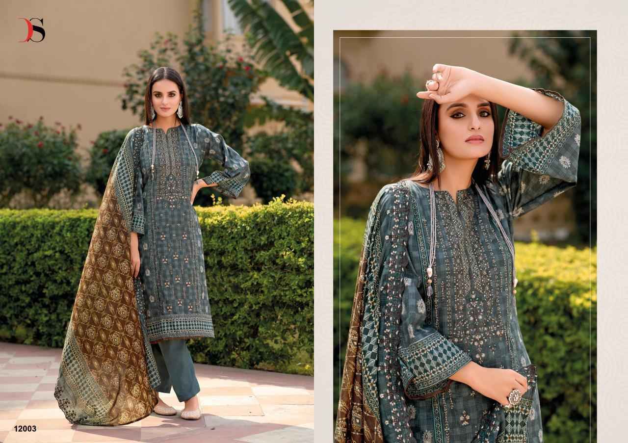 Deepsy Bin Saeed Vol 12 Cotton Dress Material Wholesale Price ( 6 Pcs Catalog )