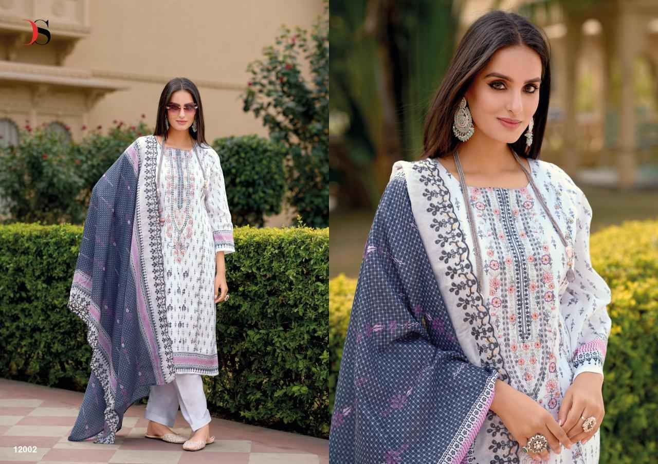 Deepsy Bin Saeed Vol 12 Cotton Dress Material Wholesale Price ( 6 Pcs Catalog )