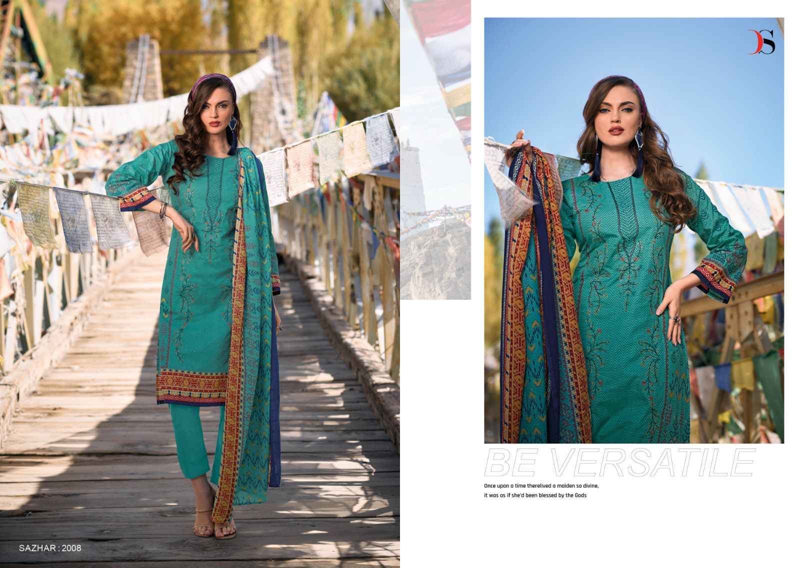 Deepsy Sazhar Vol 2 Wholesale Pure Pashmina Salwar Kameez ( 8 Pcs Catalog )