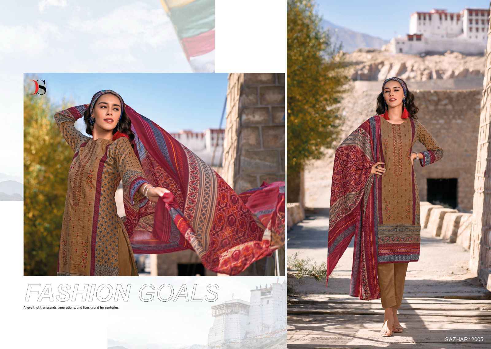 Deepsy Sazhar Vol 2 Wholesale Pure Pashmina Salwar Kameez ( 8 Pcs Catalog )