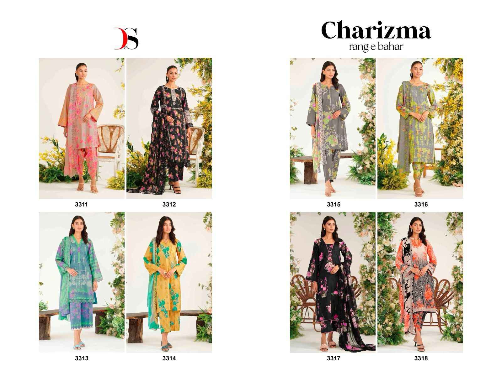 Deepsy Suits Charizma Rang-e-Bahar Pashmina Dress Material ( 8 pcs catalog )