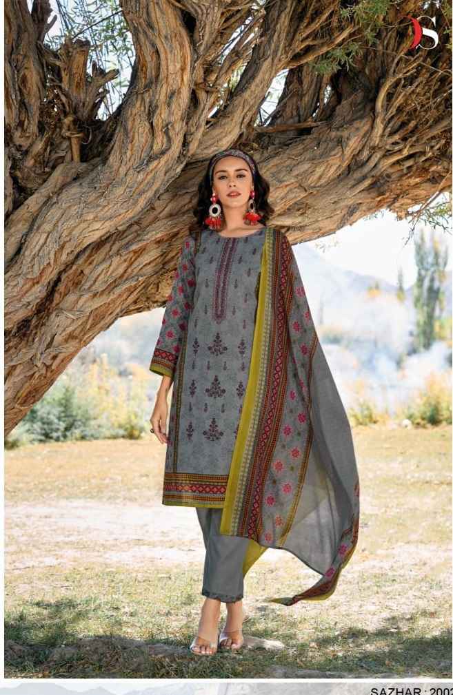 Deepsy Suits Sazhar Vol 2 Pure Pashmina Winter Dress Material ( 6 Pcs Catalog )