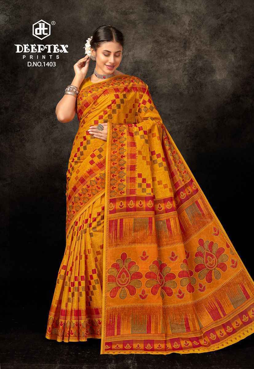 Deeptex Prime Time Vol 14 Cotton Saree Wholesale Price ( 10 pcs catalog )