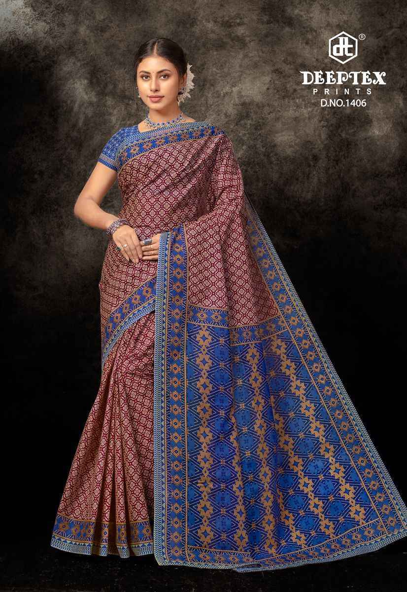 Deeptex Prime Time Vol 14 Cotton Saree Wholesale Price ( 10 pcs catalog )