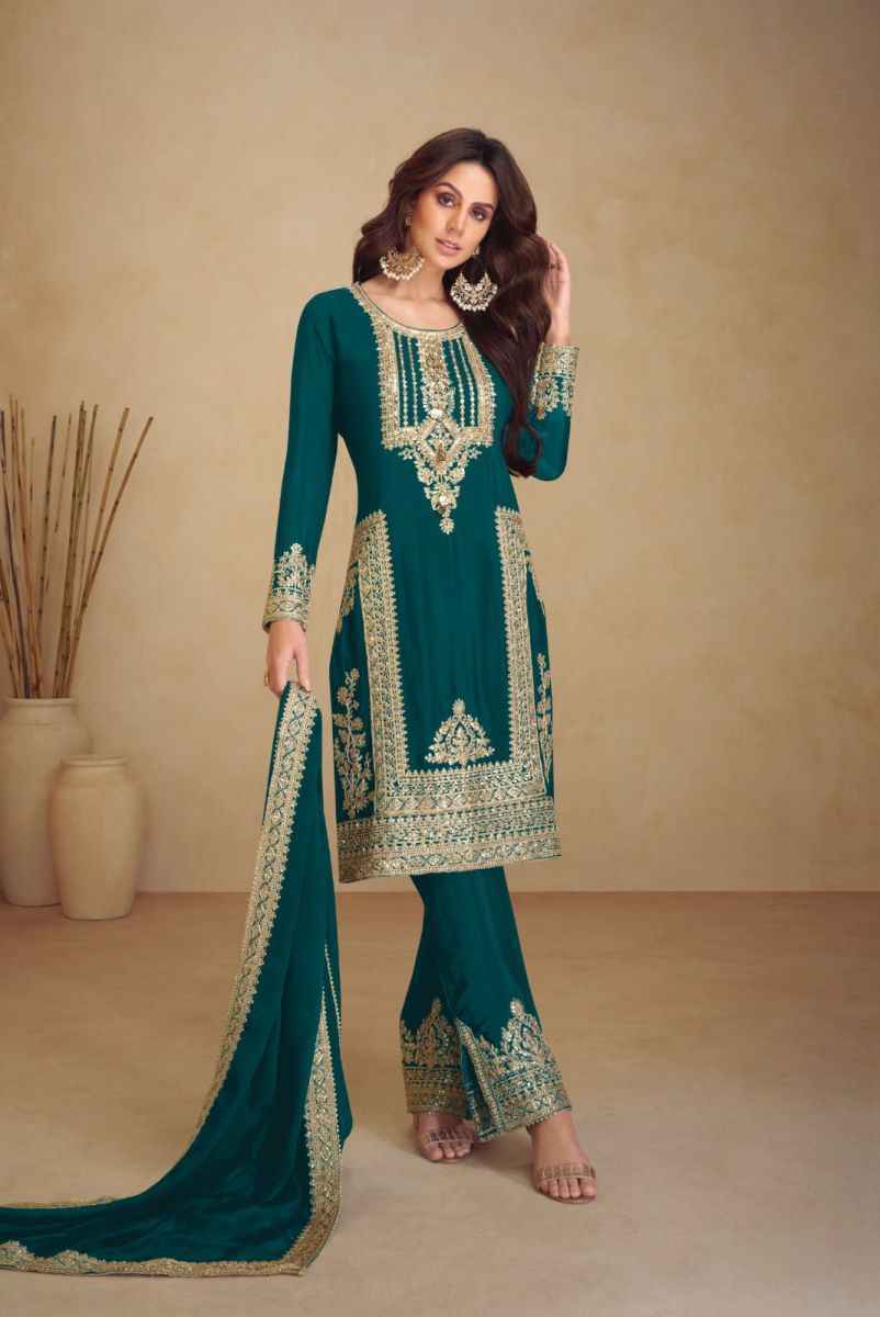 Gulkayra Designer Apsara Vol 3 Readymade Chinon Dress Material Wholesale Price ( 5 Pcs Catalog )