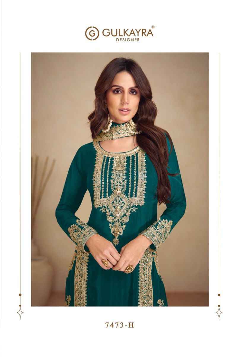 Gulkayra Designer Apsara Vol 3 Readymade Chinon Dress Material Wholesale Price ( 5 Pcs Catalog )