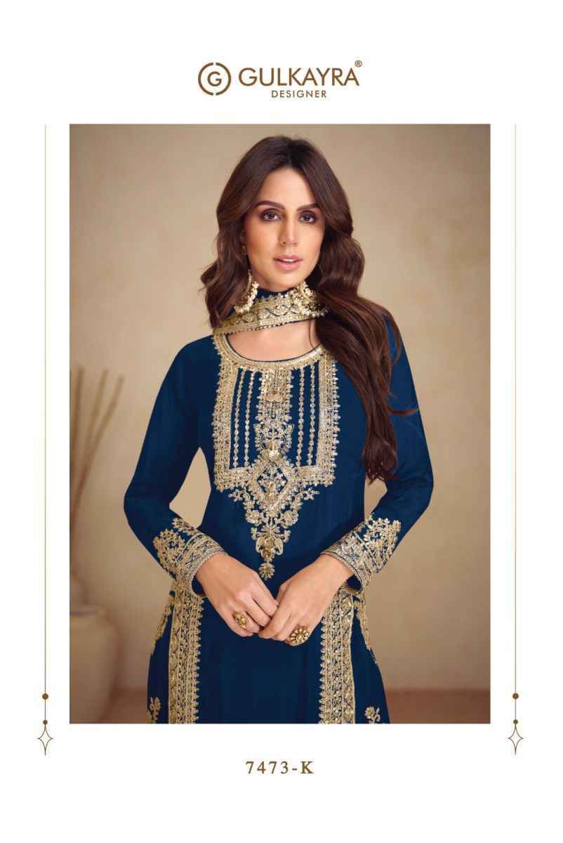 Gulkayra Designer Apsara Vol 3 Readymade Chinon Dress Material Wholesale Price ( 5 Pcs Catalog )