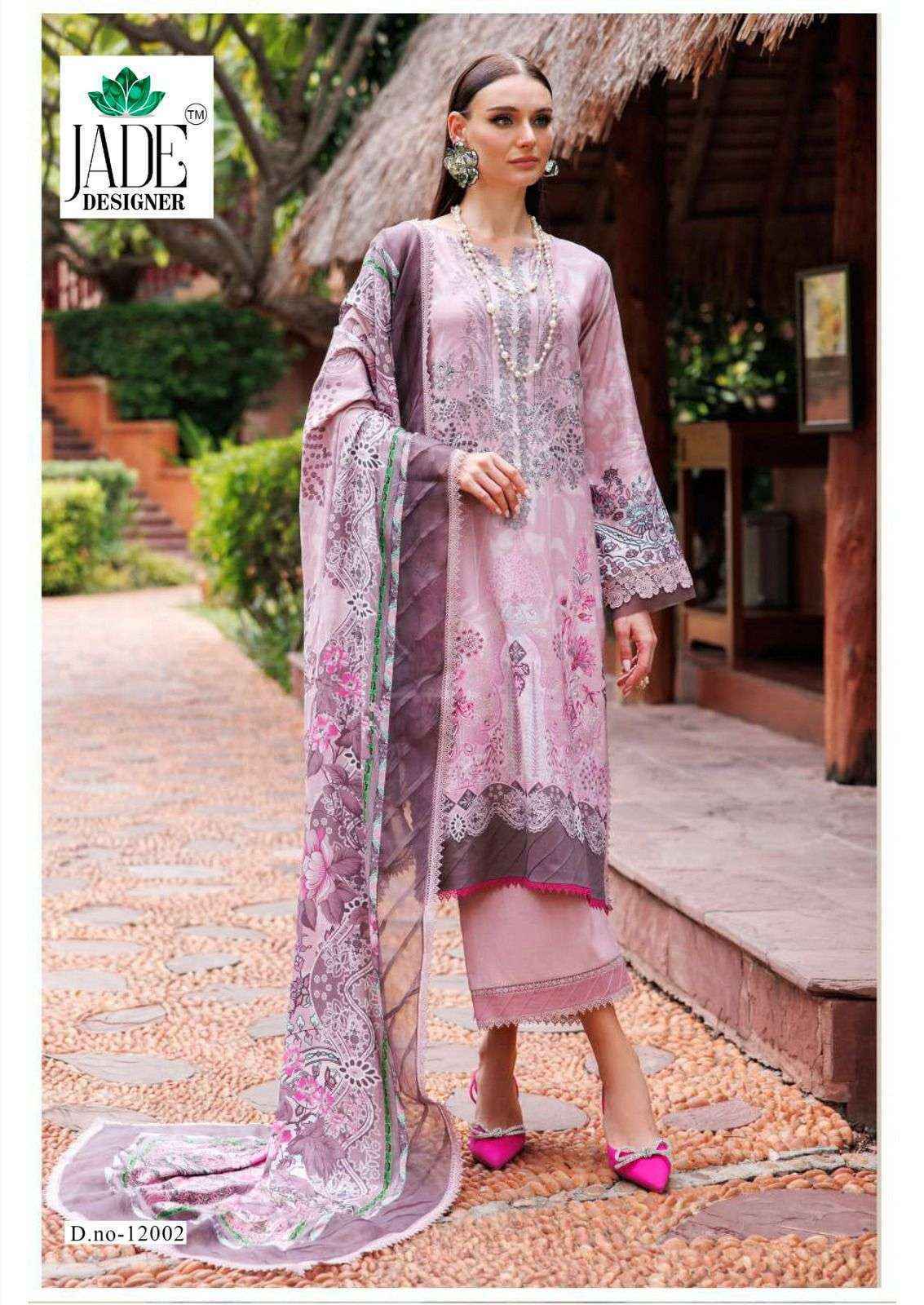 Jade Crimson Exclusive Heavy Lawn Collection Vol 12 Cotton Dress Material Wholesale Price ( 6 Pcs Catalog )