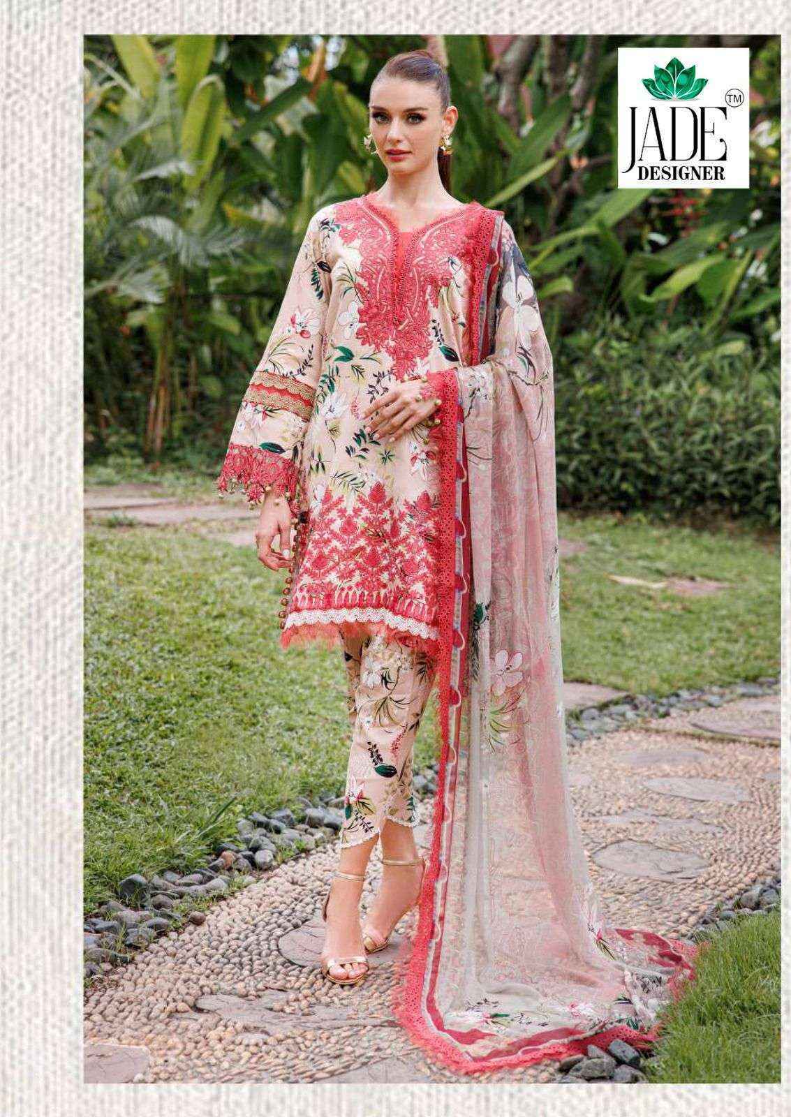 Jade Crimson Exclusive Heavy Lawn Collection Vol 12 Cotton Dress Material Wholesale Price ( 6 Pcs Catalog )