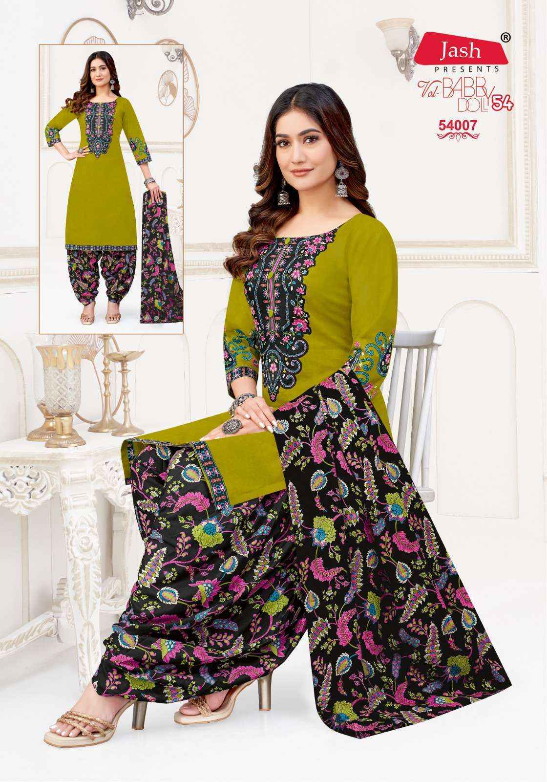 Jash Baby Doll Vol 54 Cotton Dress Material wholesale price ( 12 pcs catalog )