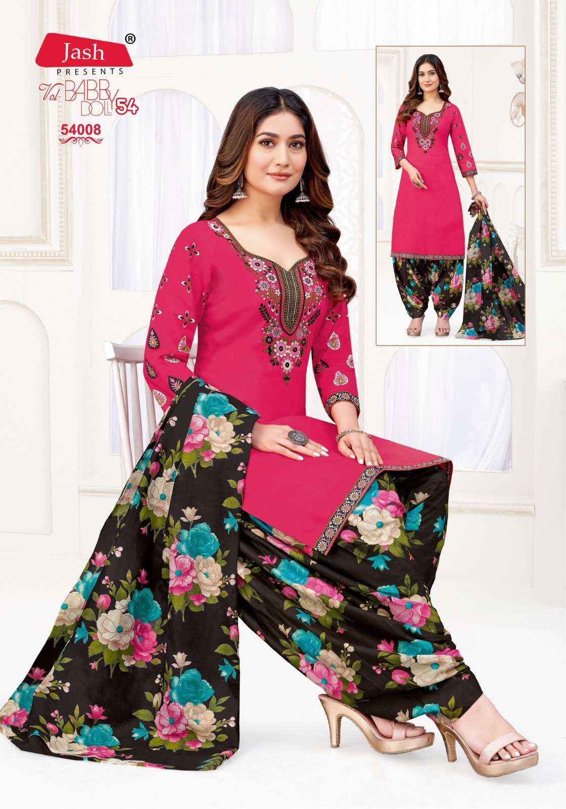 JASH BABY DOLL VOL 54 COTTON PATIYALA DRESS MATERIAL ( 12 PCS CATALOG )