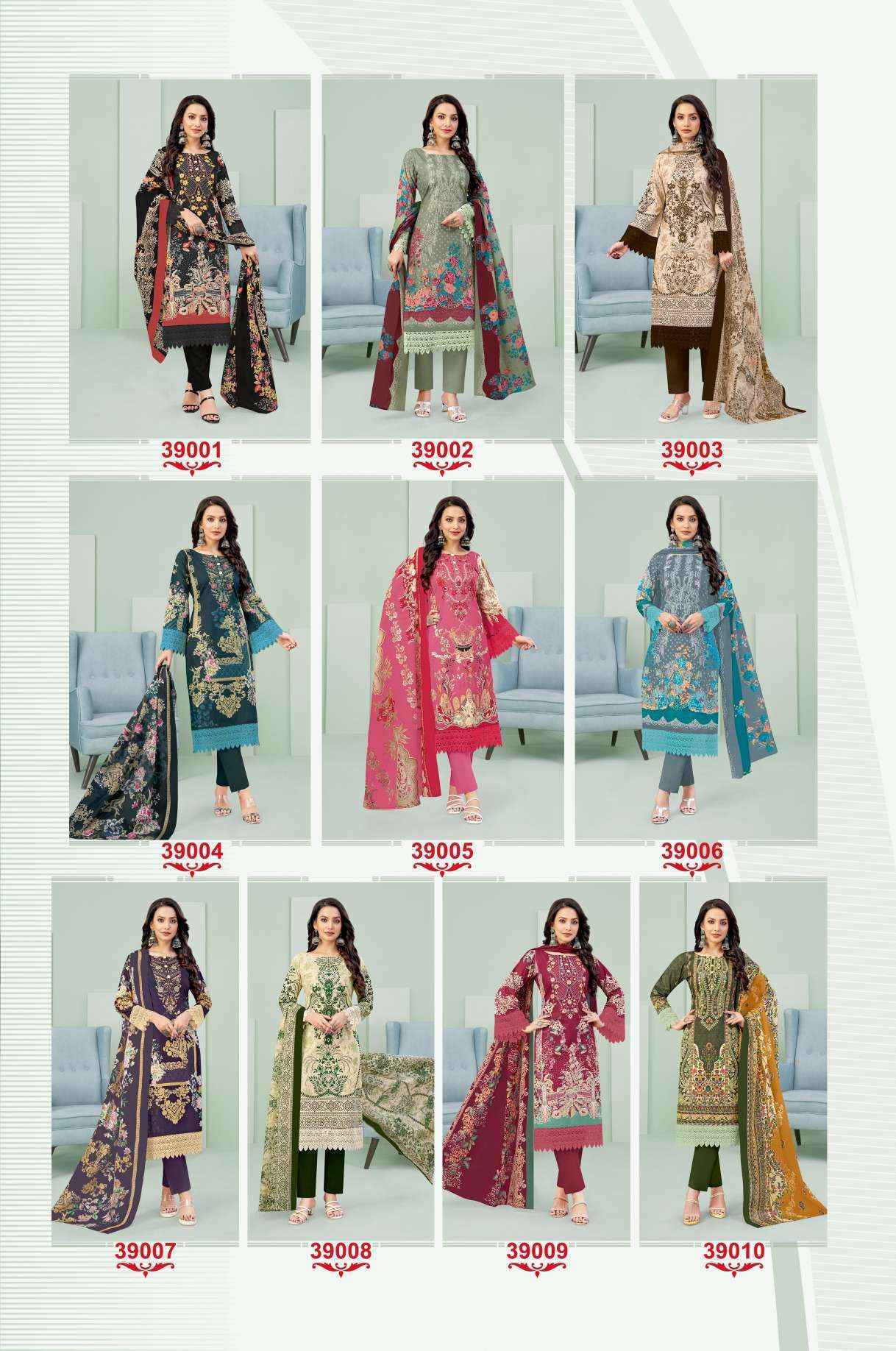 Jash Elliza Vol 39 Cotton Dress Material Wholesale Price ( 10 Pcs Catalog )