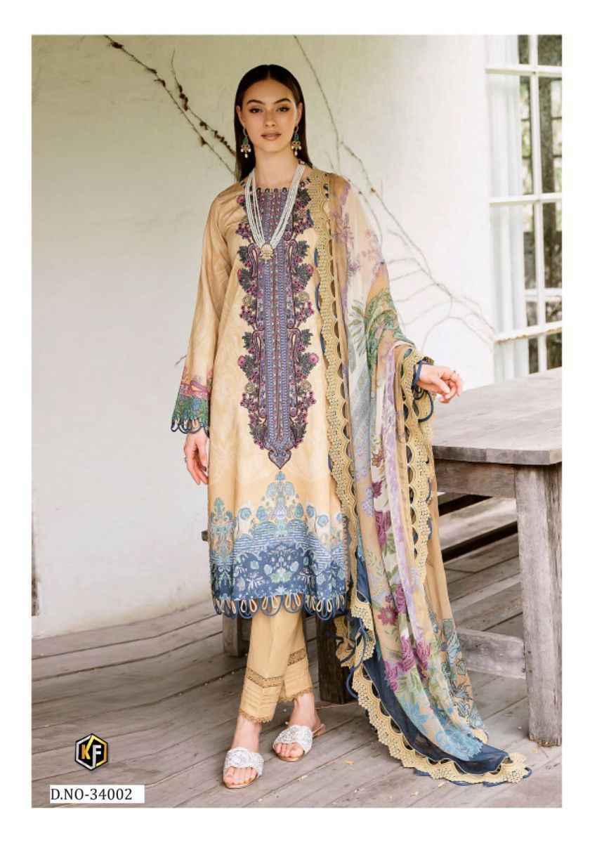 Keval Fab Maria B Vol 34 Cotton Dress Material Wholesale Price ( 6 Pcs Catalog )