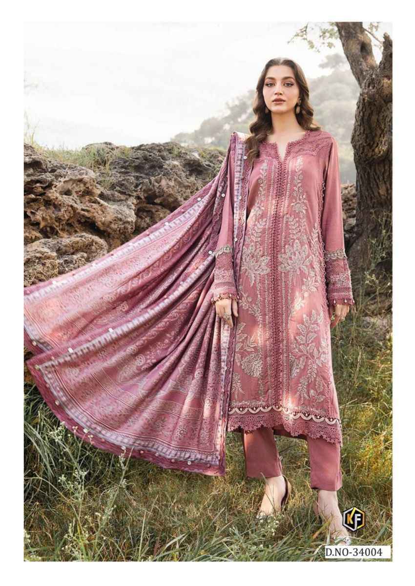 Keval Fab Maria B Vol 34 Cotton Dress Material Wholesale Price ( 6 Pcs Catalog )