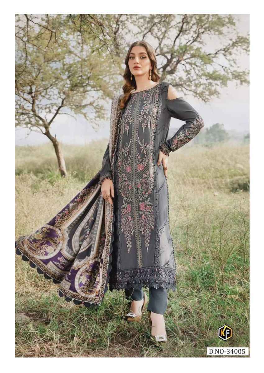 Keval Fab Maria B Vol 34 Cotton Dress Material Wholesale Price ( 6 Pcs Catalog )