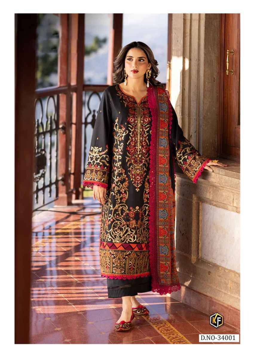 Keval Fab Maria B Vol 34 Cotton Dress Material Wholesale Price ( 6 Pcs Catalog )