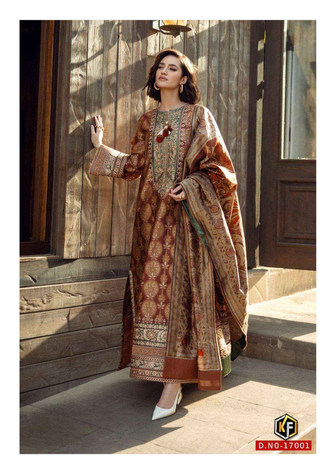 KEVAL FAB SOBIA NAZIR VOL 17 WHOLESALE PURE COTTON DRESS MATERIAL ( 6 PCS CATALOG )