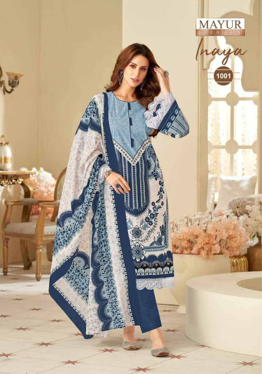 Mayur Creation Inaya Vol 1 Cotton Dress Material Wholesale Price ( 8 Pcs Catalog )