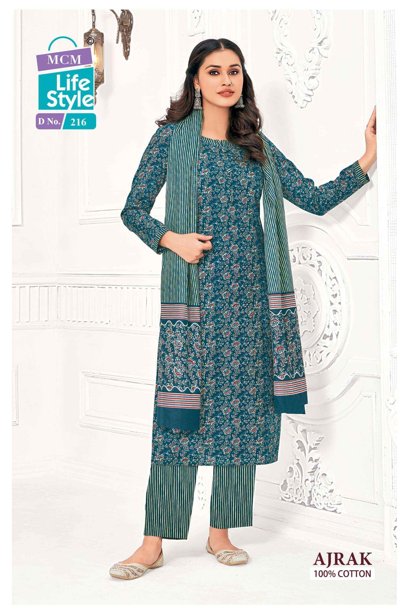 MCM Lifestyle Ajrak Vol 2 Readymade Cotton Dress Material Wholesale Price ( 10 Pcs Catalog )