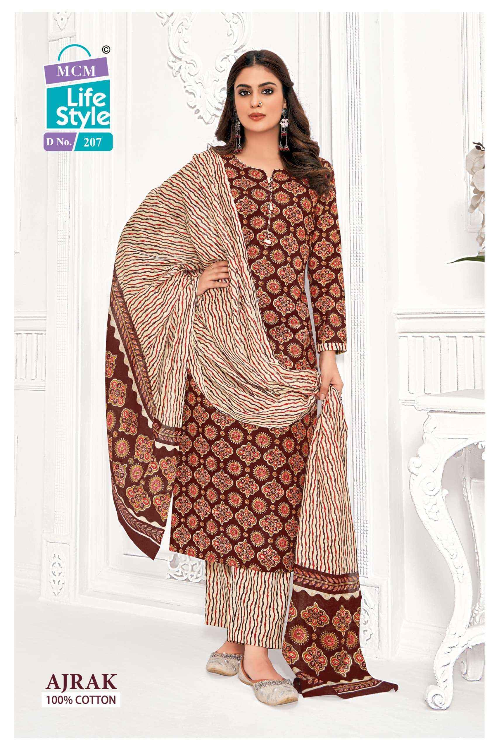 MCM Lifestyle Ajrak Vol 2 Readymade Cotton Dress Material Wholesale Price ( 10 Pcs Catalog )