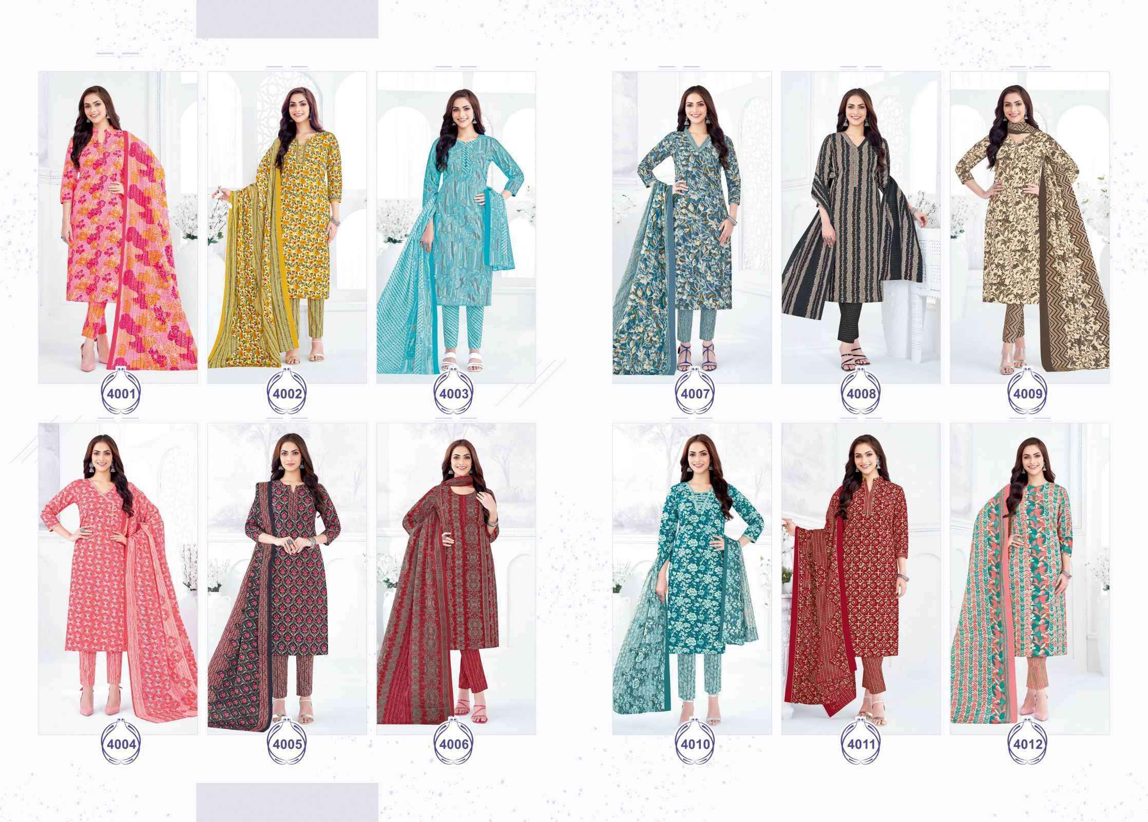 MFC Palak Vol 4 Wholesale Heavy Lawn Dress Material ( 12 Pcs Catalog )