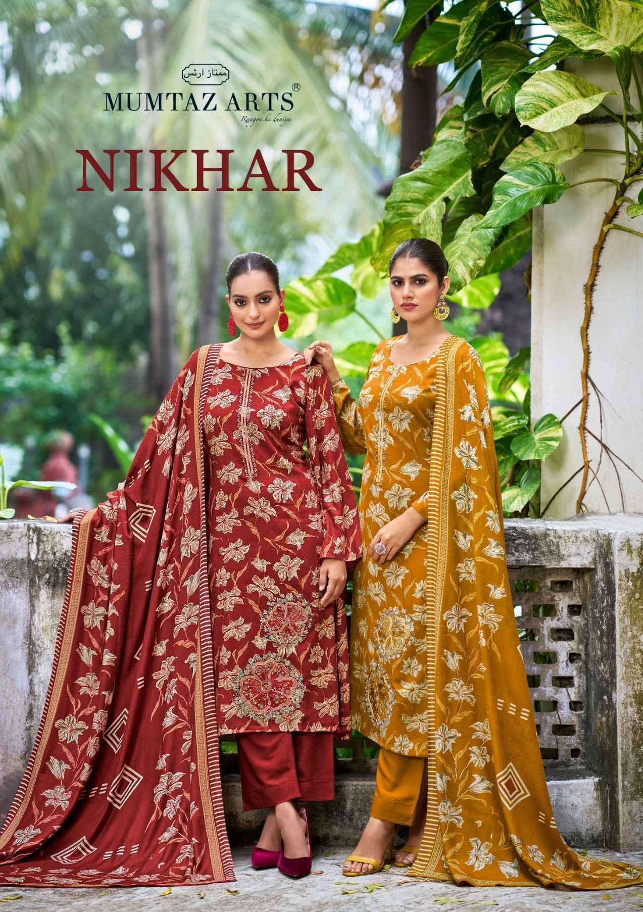 Mumtaz Arts Nikhar Pure Viscose Pashmina Ladies Salwar Kameez ( 4 Pcs Catalog )