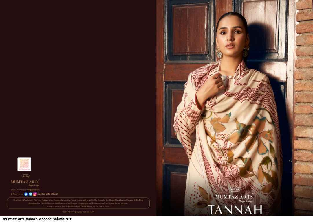 Mumtaz Arts Tannah Viscouse Pashmina Dress Material Wholesale Price ( 4 Pcs Catalog )