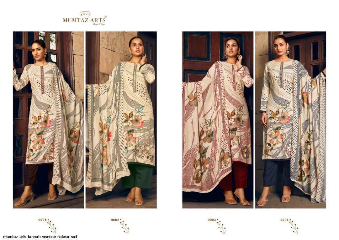 Mumtaz Arts Tannah Viscouse Pashmina Dress Material Wholesale Price ( 4 Pcs Catalog )