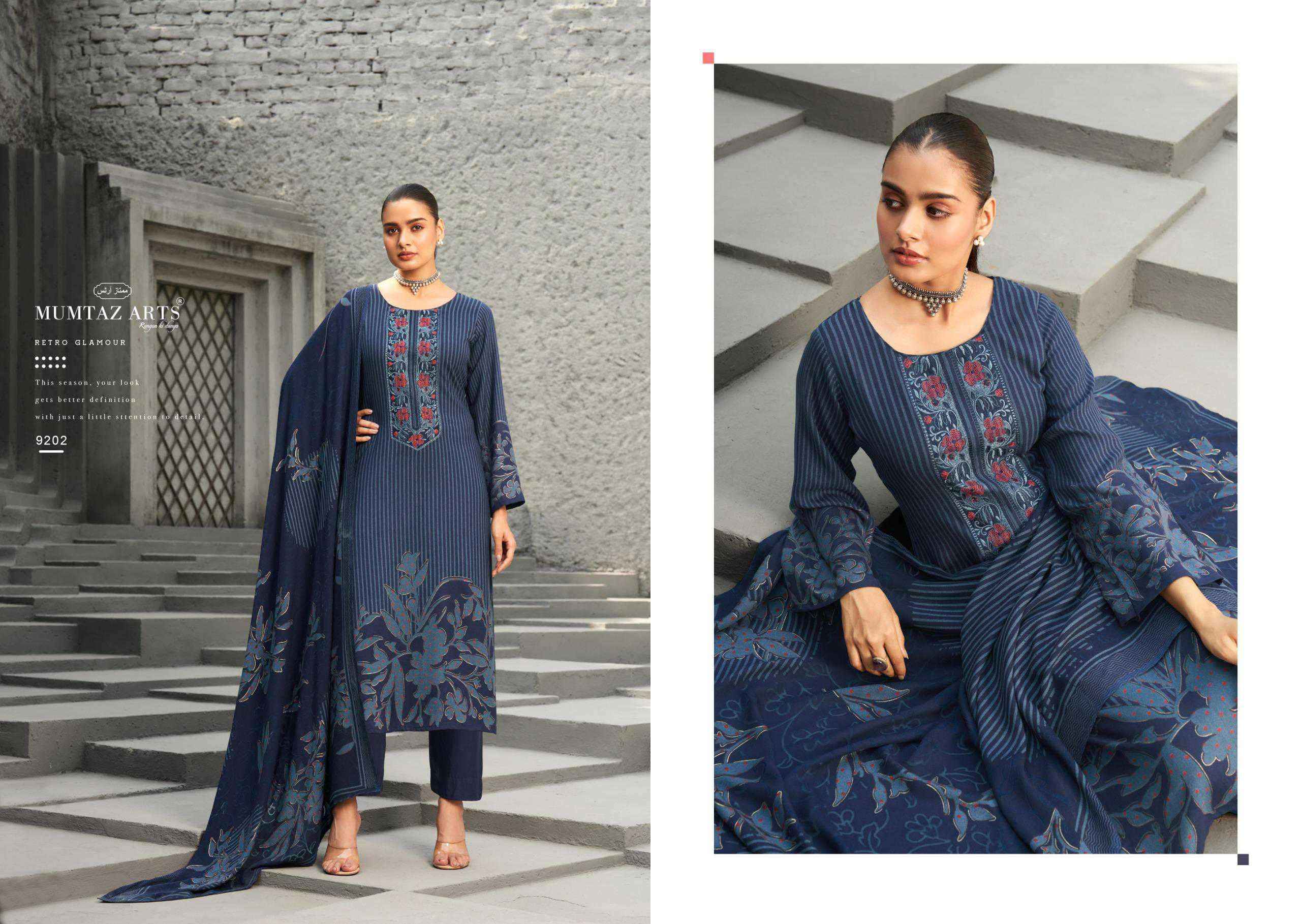 Mumtaz Arts Zohra Pashmina Kashmiri Salwar Kameez ( 4 Pcs Catalog )