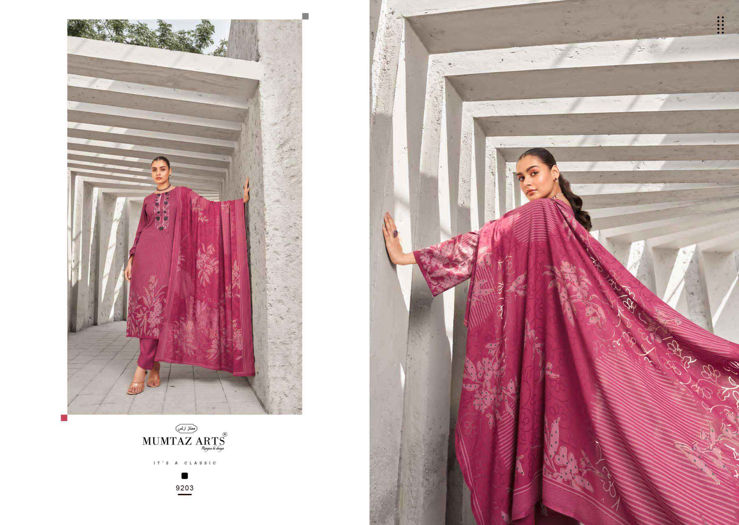 Mumtaz Arts Zohra Pashmina Kashmiri Salwar Kameez ( 4 Pcs Catalog )