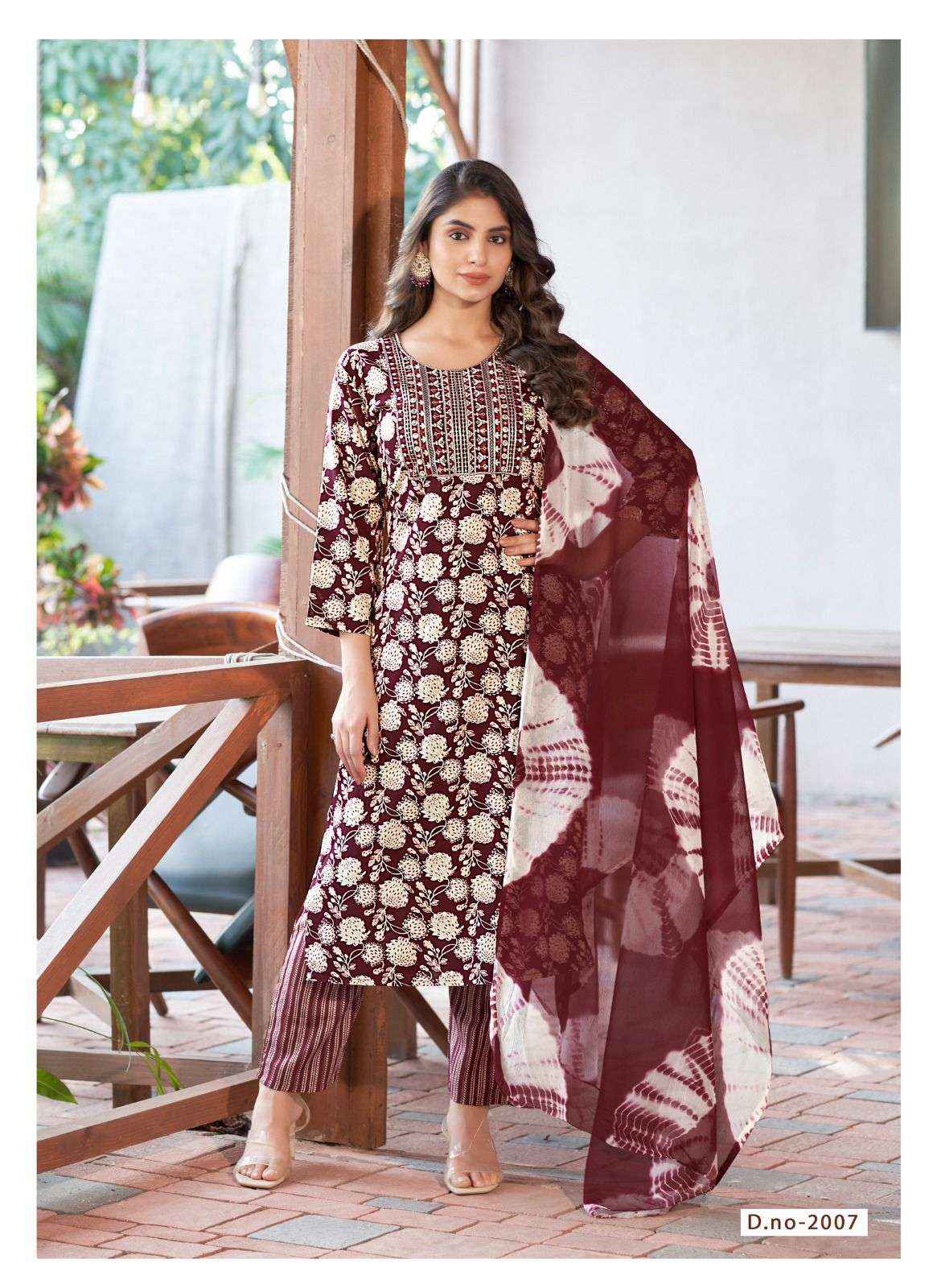 MYSTIC 9 SUMAN VOL 2 WHOLESALE RAYON FOIL READYMADE SUITS ( 8 PCS CATALOG )