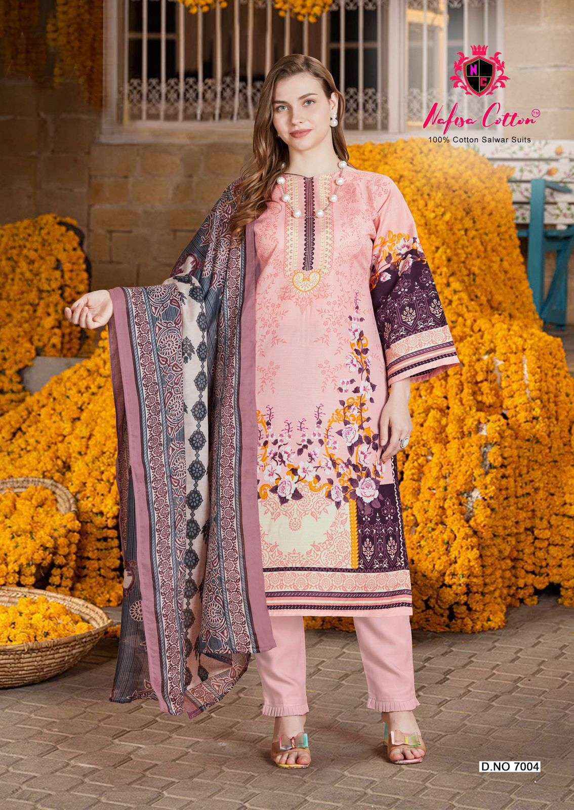 Nafisa Cotton Andaaz Karachi Suits Vol 7 Cotton Dress Material Wholesale Price ( 6 Pcs Catalog )