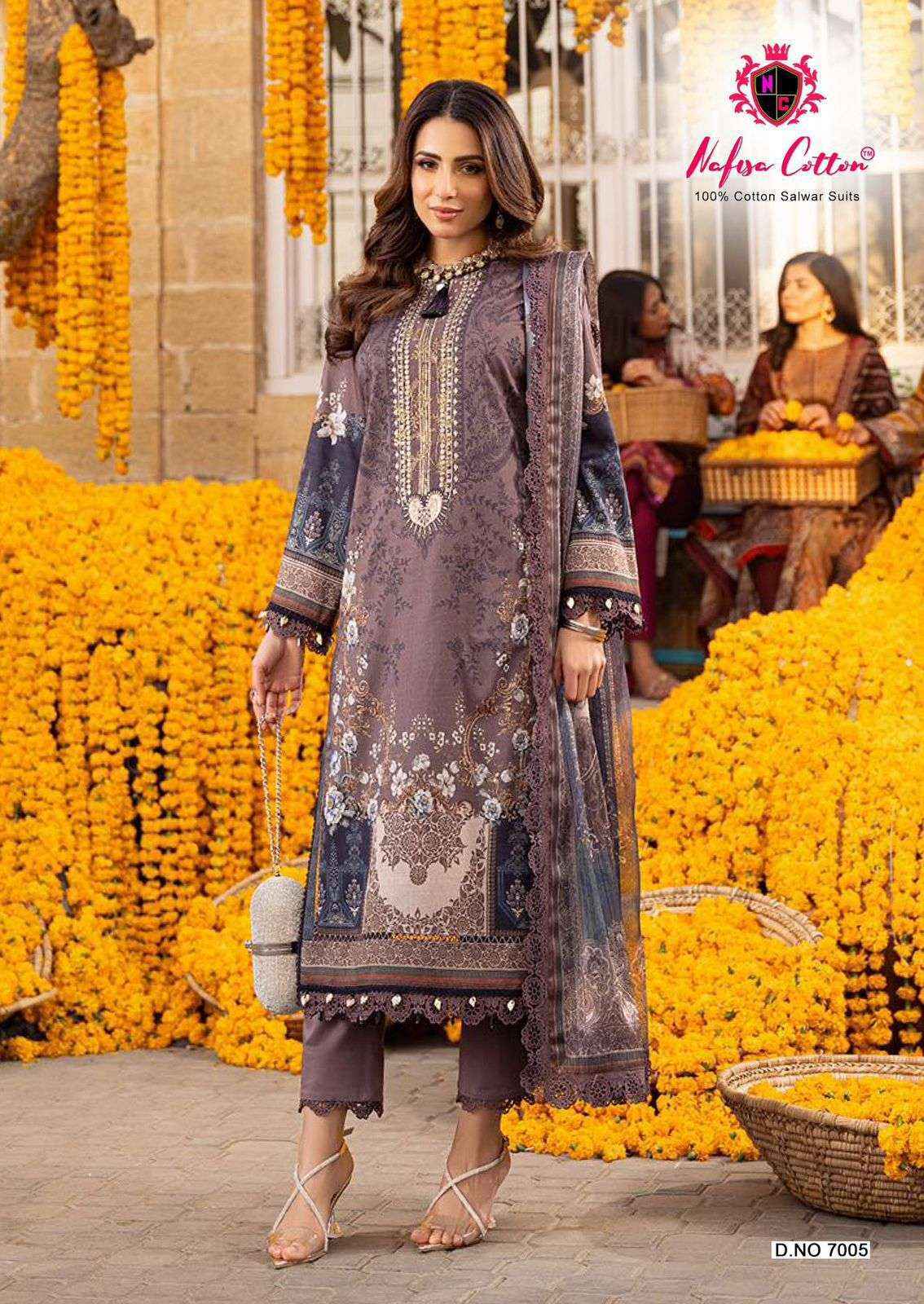 Nafisa Cotton Andaaz Karachi Suits Vol 7 Cotton Dress Material Wholesale Price ( 6 Pcs Catalog )