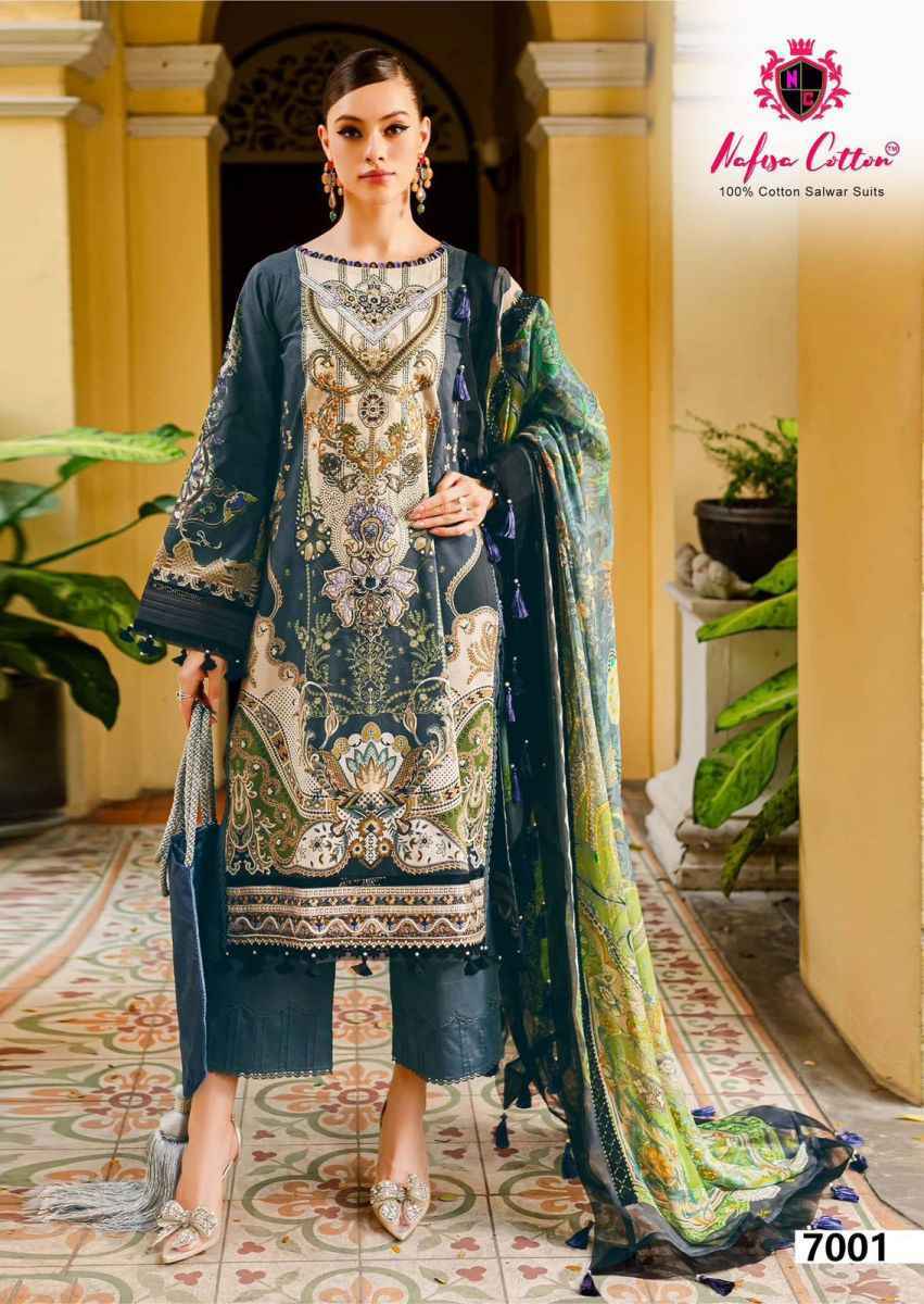 Nafisa Cotton Esra Karachi Vol 7 Cotton Dress Material Wholesale Price ( 6 Pcs Catalog )