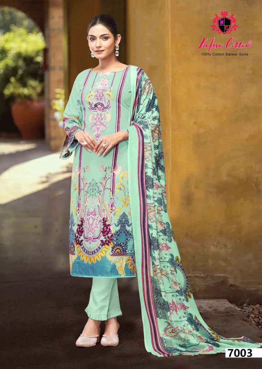 Nafisa Cotton Esra Karachi Vol 7 Cotton Dress Material Wholesale Price ( 6 Pcs Catalog )